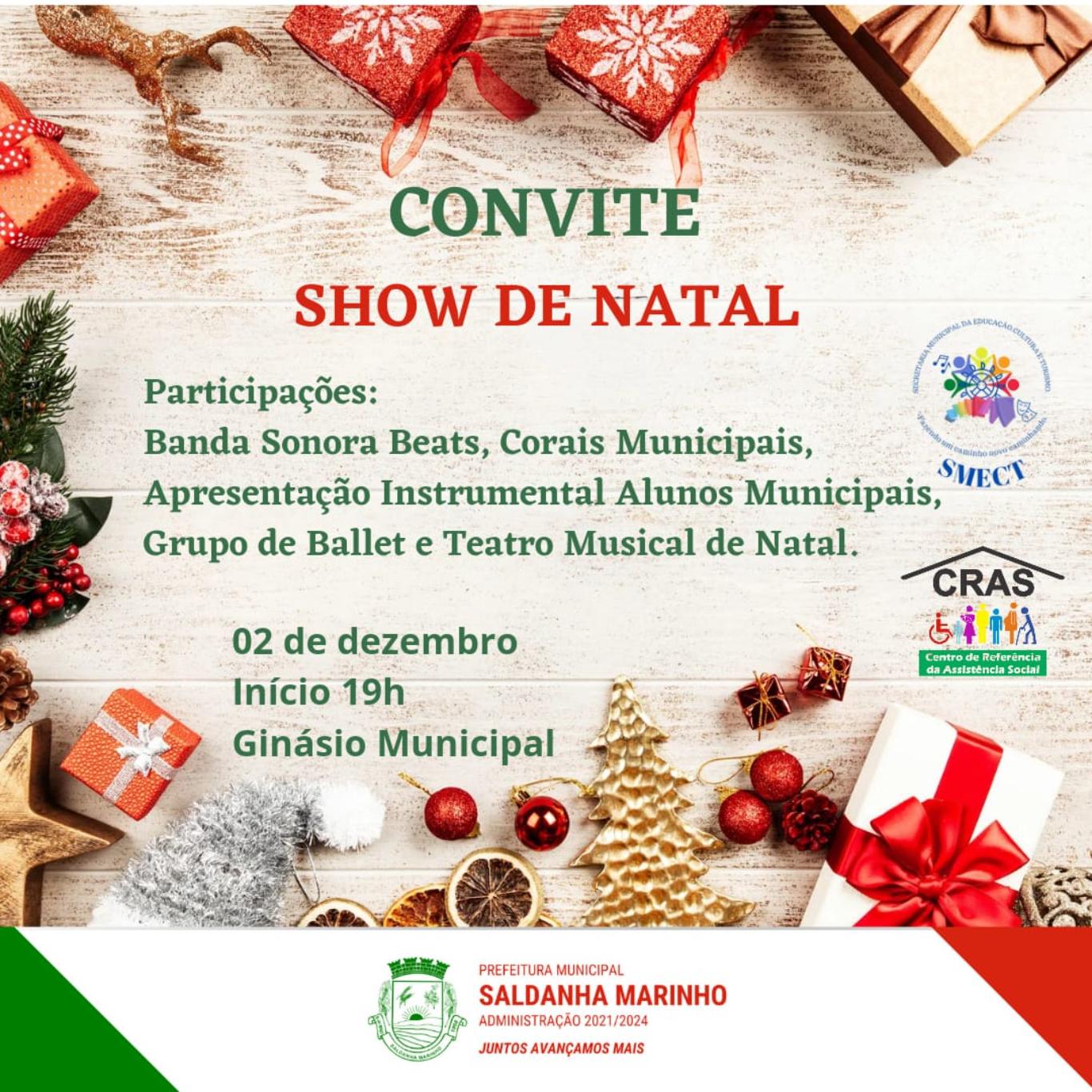 CONVITE SHOW DE NATAL